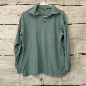 Maser m Vintage 1/4 Zip Top Mint Green Size XL
